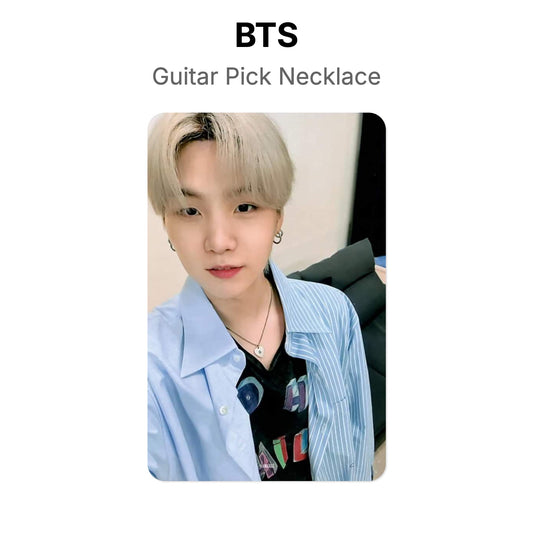 BTS Guitar Pick Necklace Official Photocard