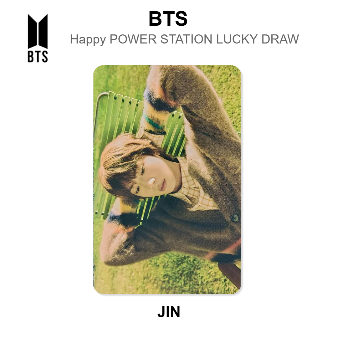 BTS Happy POWER STATION LUCKY DRAW Official Photocard