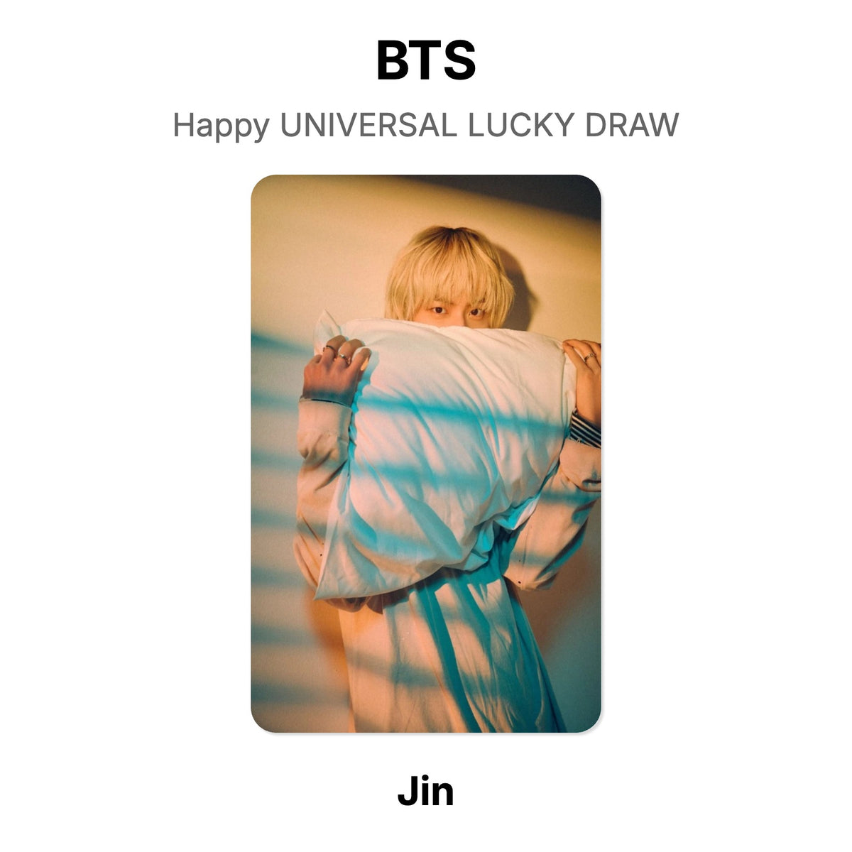 BTS Happy UNIVERSAL LUCKY DRAW Official Photocard
