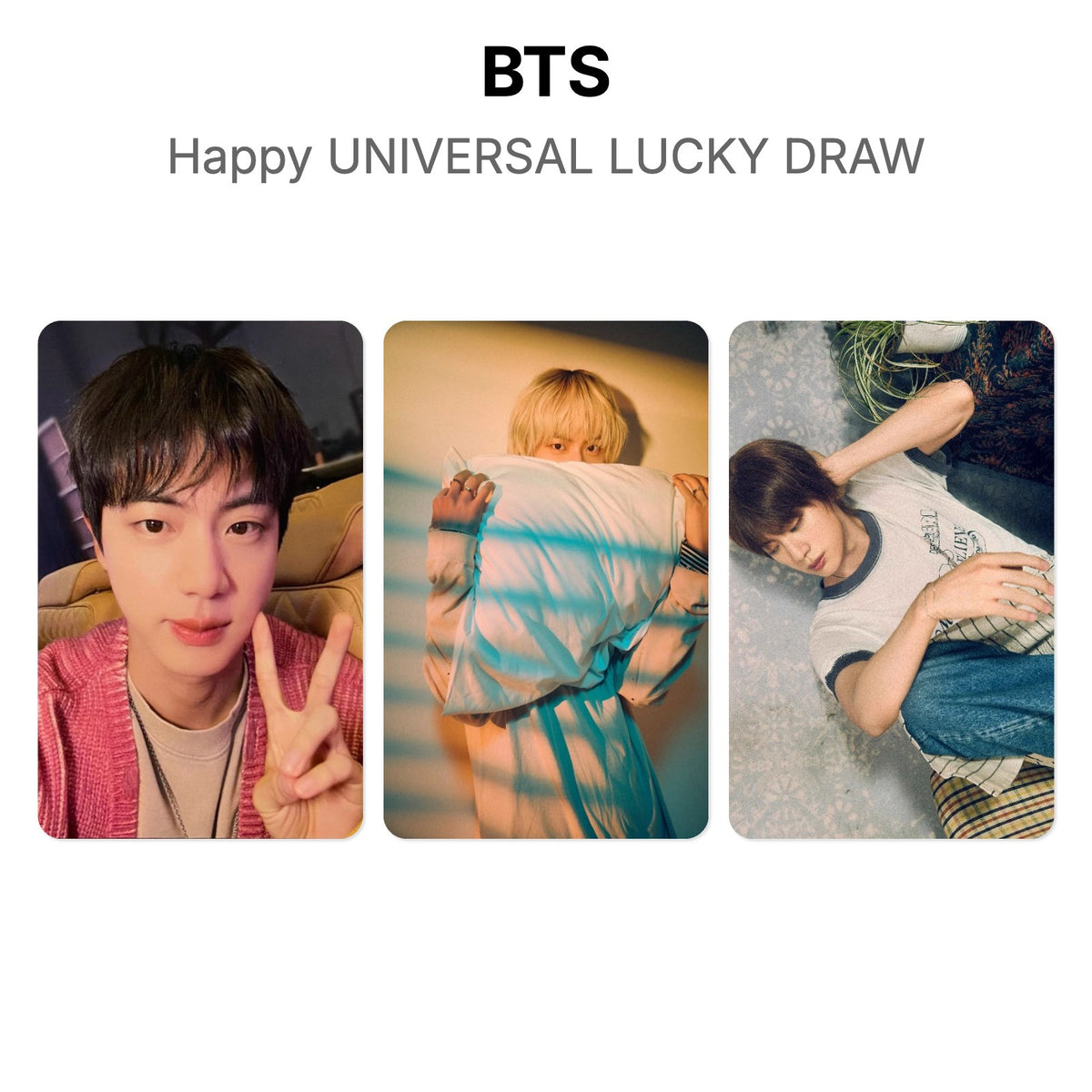 BTS Happy UNIVERSAL LUCKY DRAW Official Photocard