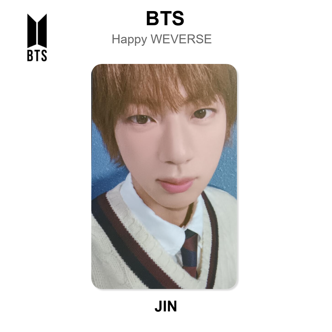 BTS Happy WEVERSE Offizielle Photocard