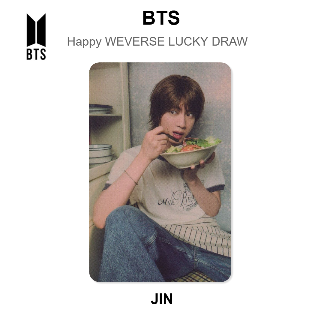 BTS Happy WEVERSE LUCKY DRAW Official Photocard