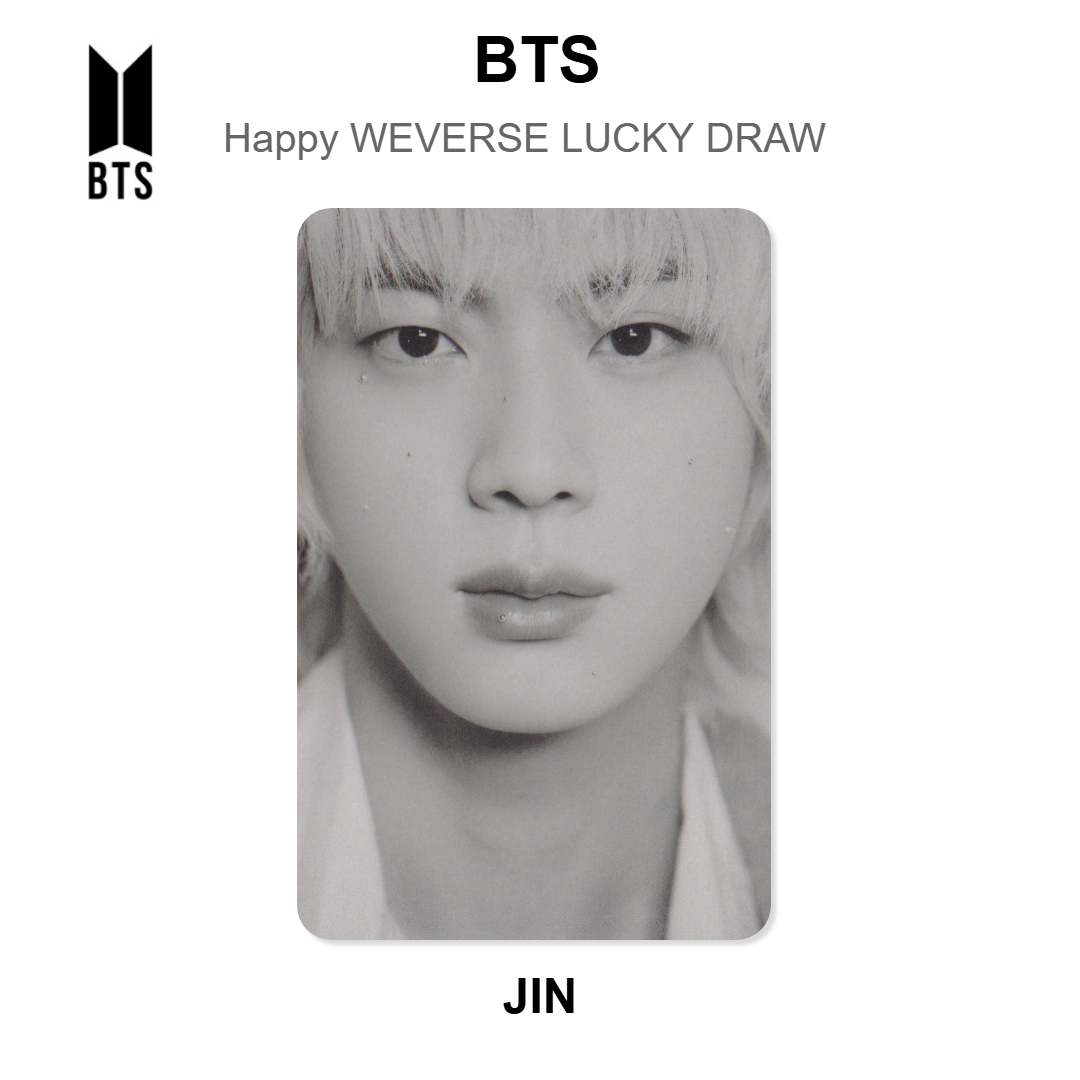 BTS Happy WEVERSE LUCKY DRAW Official Photocard