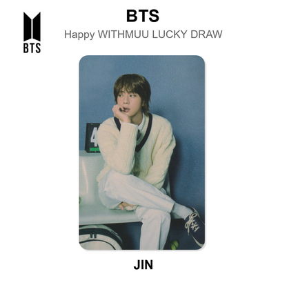 BTS Happy WITHMUU LUCKY DRAW Offizielle Photocard