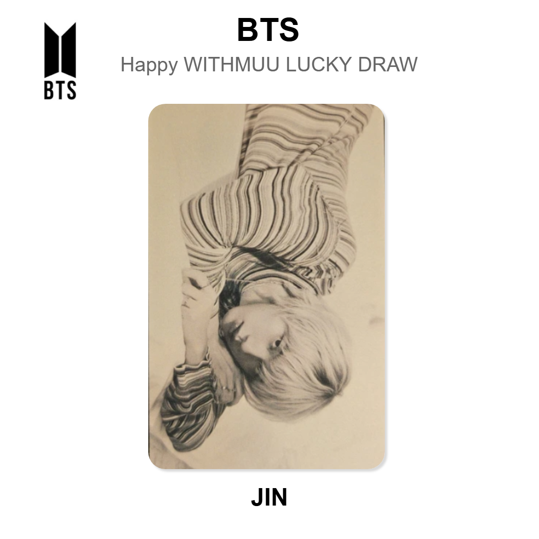 BTS Happy WITHMUU LUCKY DRAW Offizielle Photocard