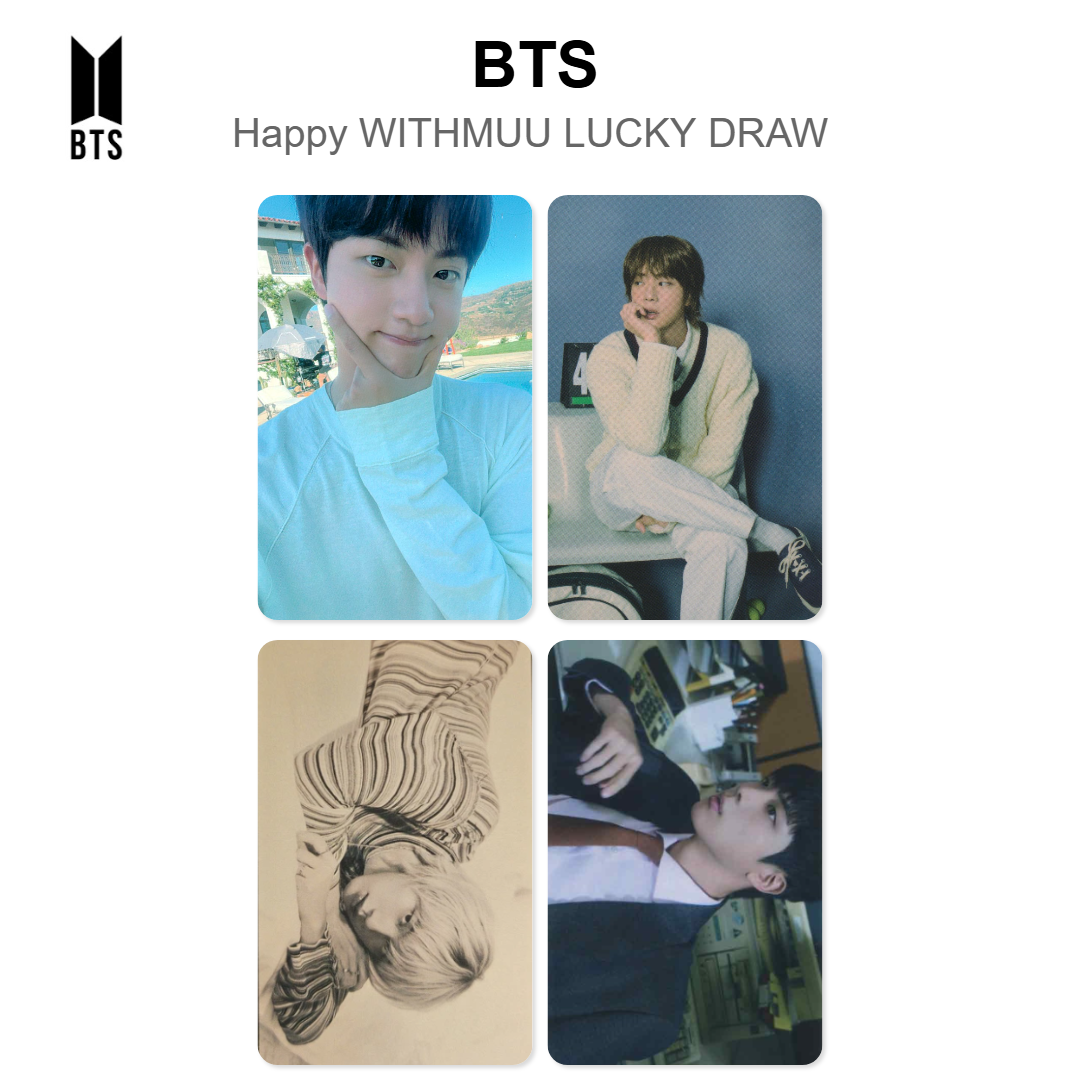 BTS Happy WITHMUU LUCKY DRAW Offizielle Photocard