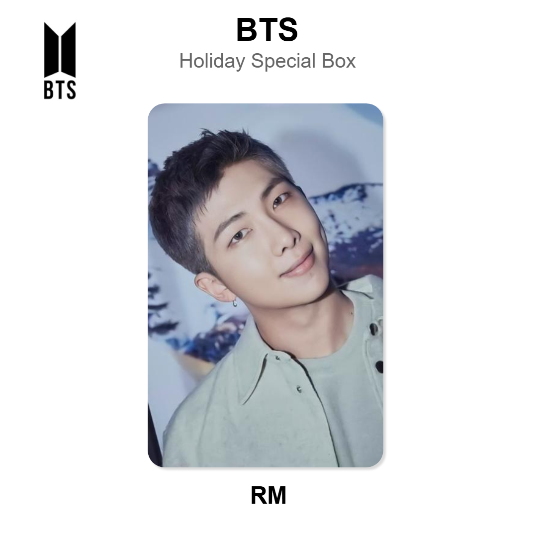 BTS Holiday Special Box Official Photocard