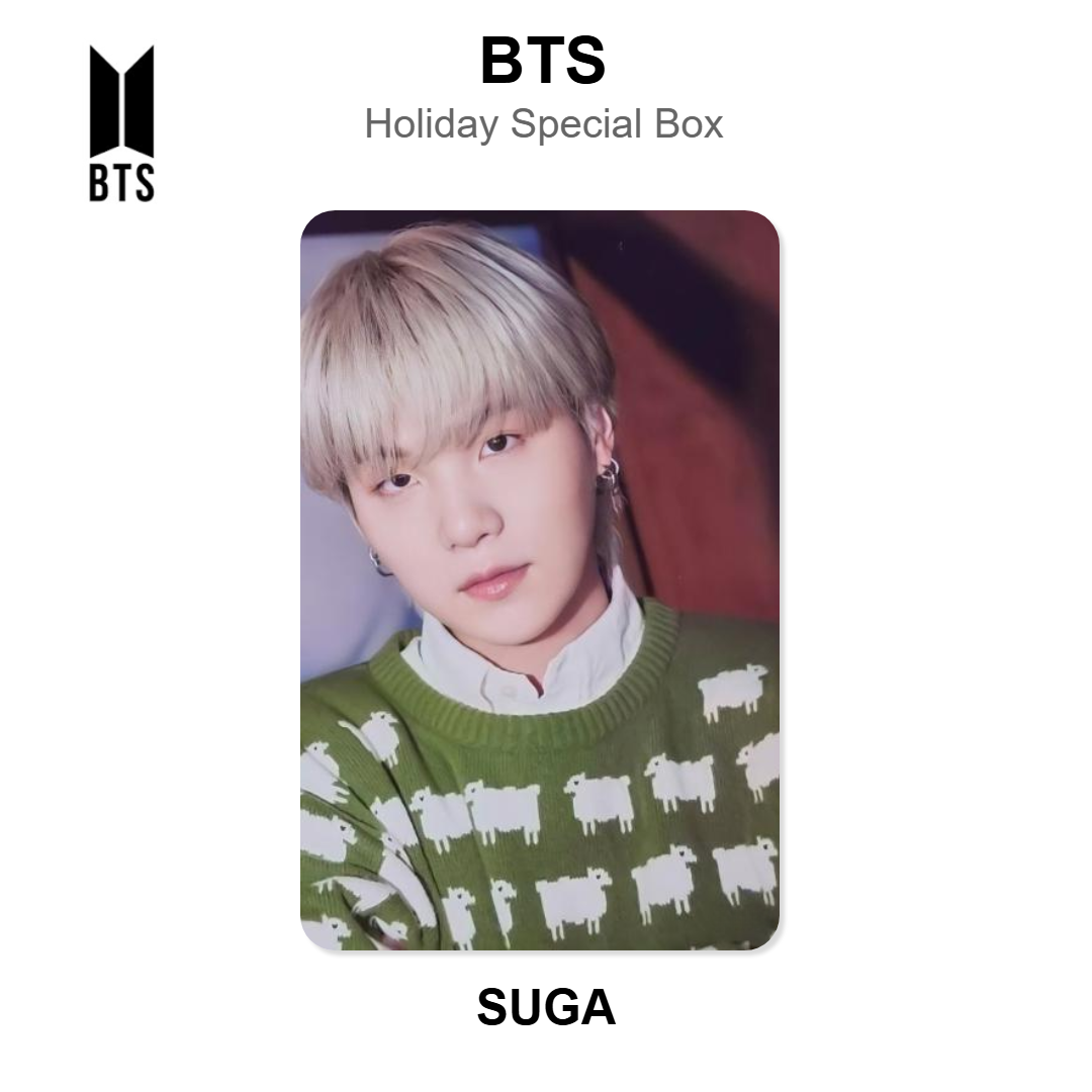 BTS Holiday Special Box Official Photocard
