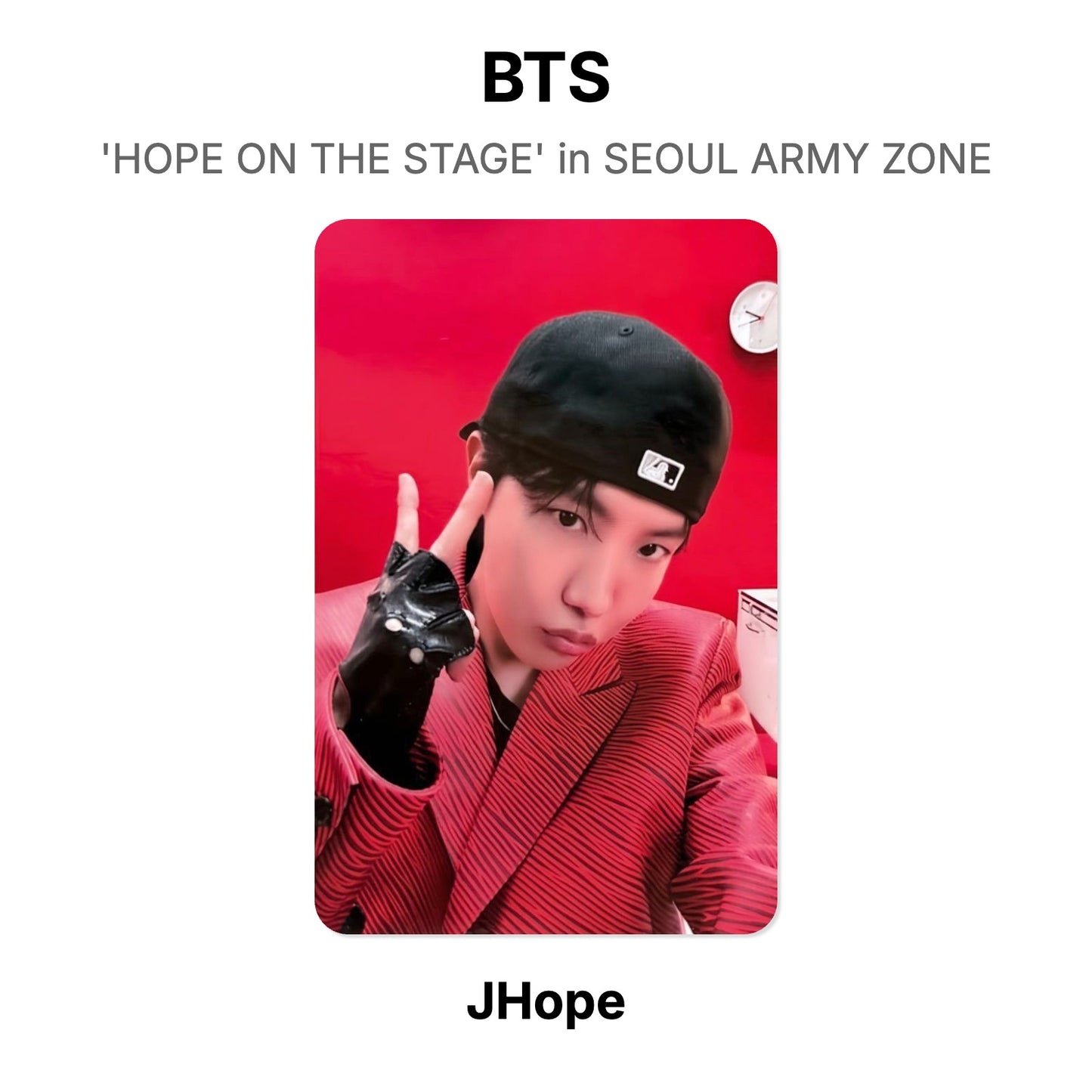 BTS j-hope Tour 'HOPE ON THE STAGE' in SEOUL ARMY ZONE Offizielle Photocard