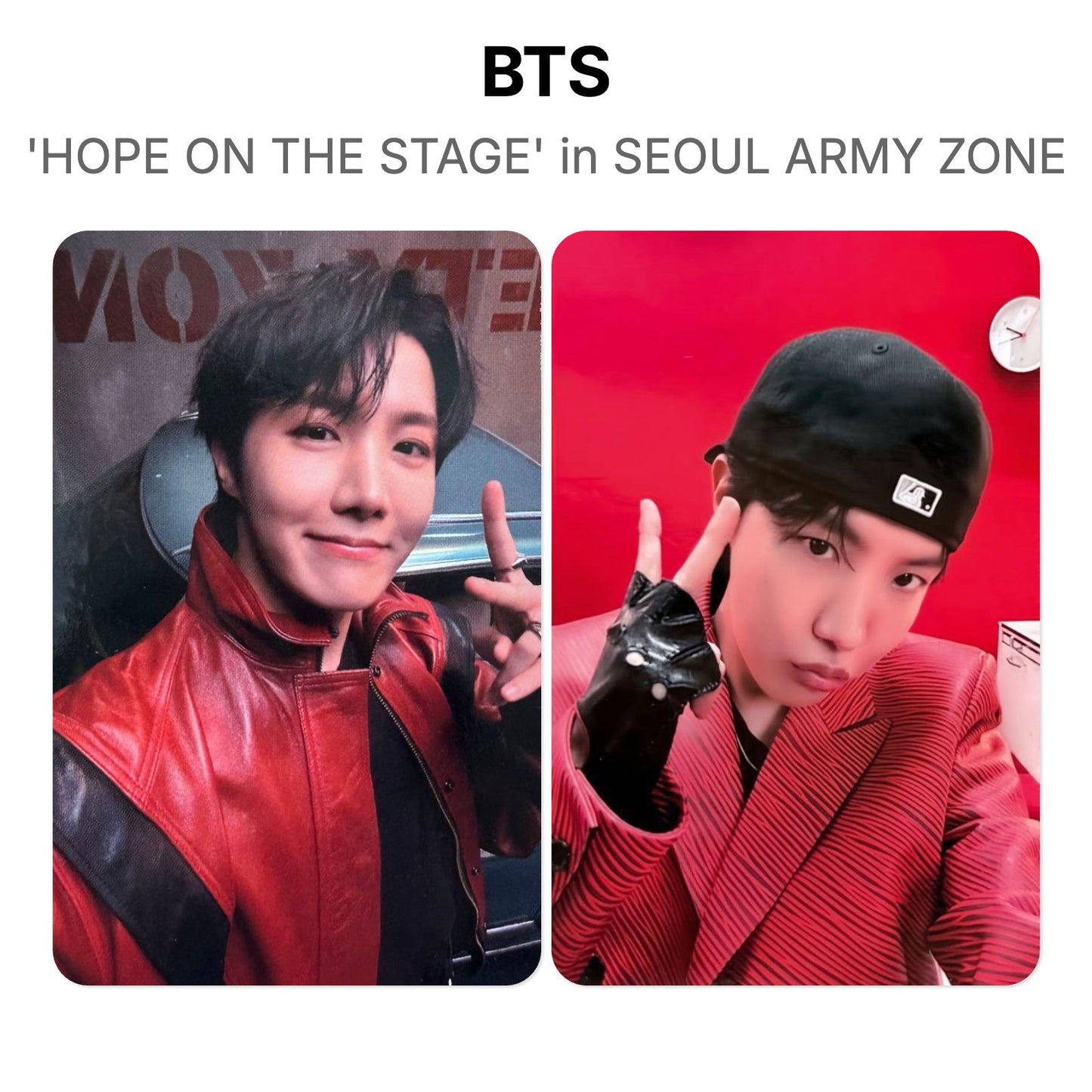 BTS j-hope Tour 'HOPE ON THE STAGE' in SEOUL ARMY ZONE Offizielle Photocard