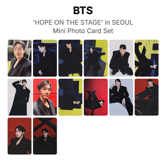 BTS j-hope Tour 'HOPE ON THE STAGE' in SEOUL Mini Photo Card Set Official Photocard