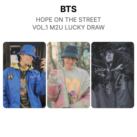 BTS HOPE ON THE STREET VOL.1 M2U LUCKY DRAW официальная фотокарта