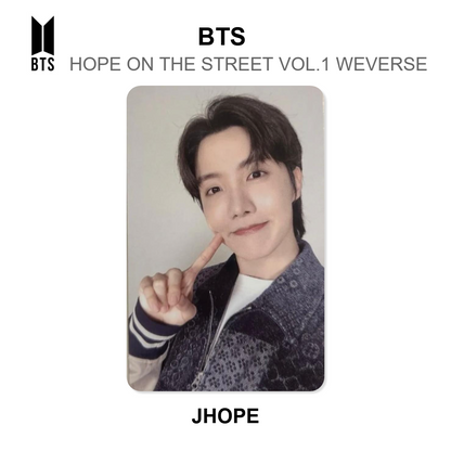 BTS HOPE ON THE STREET VOL.1 WEVERSE photocard officielle