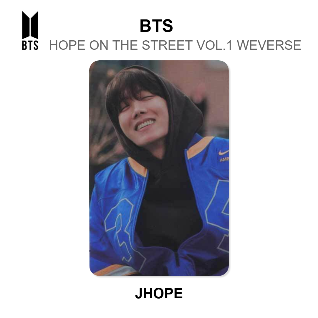 BTS HOPE ON THE STREET VOL.1 WEVERSE photocard officielle