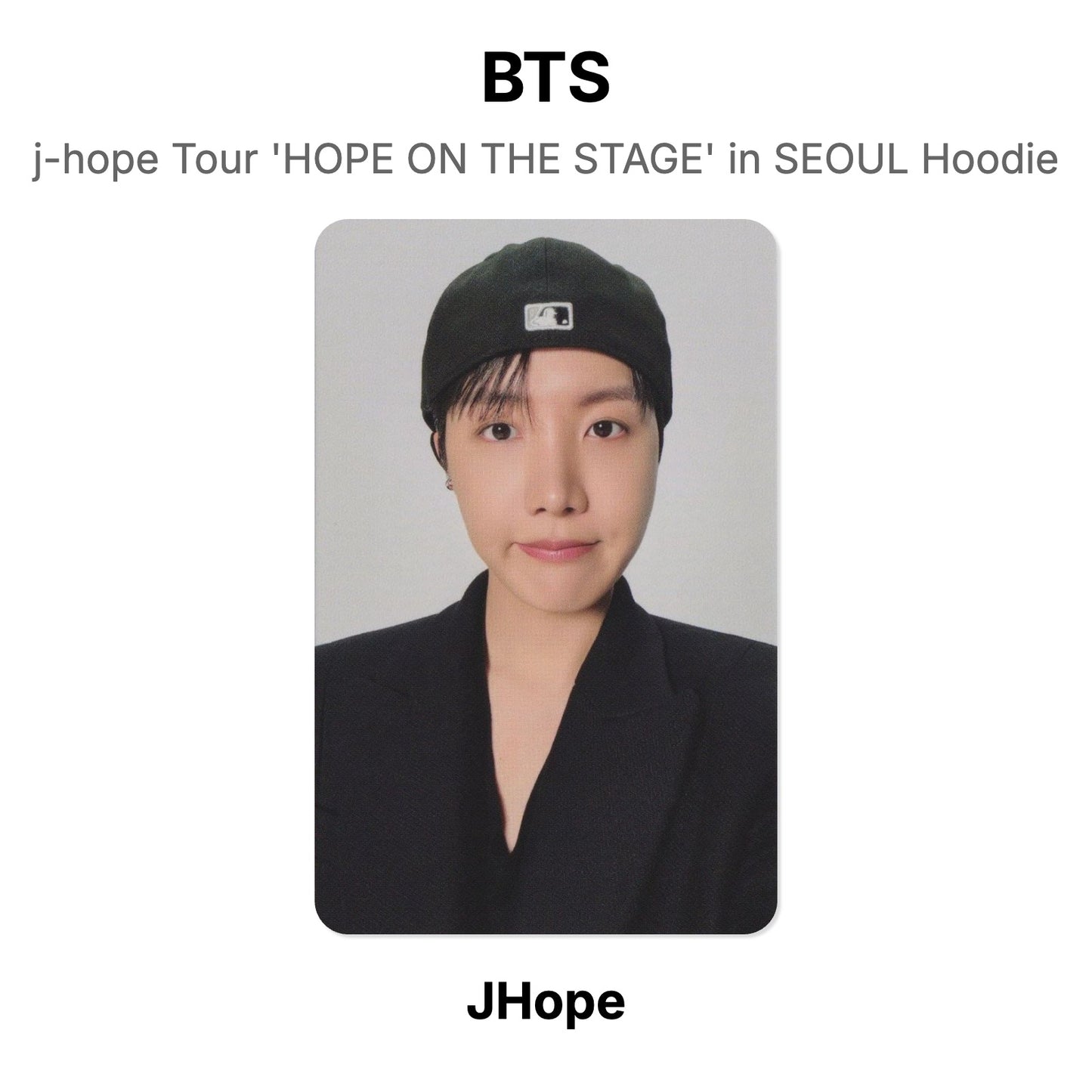 BTS j-hope Tour 'HOPE ON THE STAGE' in SEOUL Hoodie Official Photocard