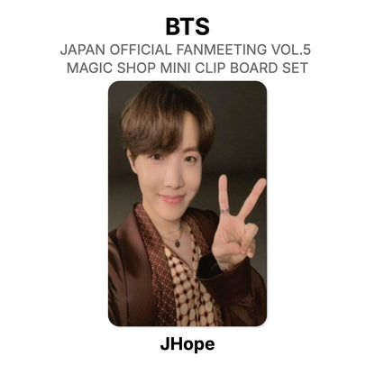 BTS JAPAN OFFICIAL FANMEETING VOL.5 MAGIC SHOP MINI CLIP BOARD SET photocard officielle