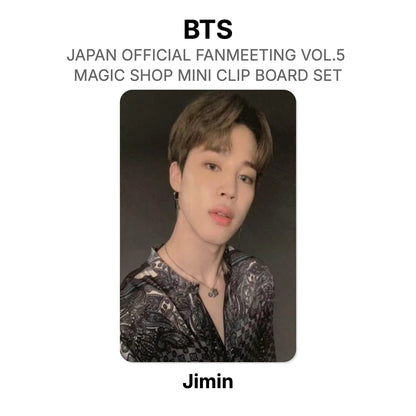 BTS JAPAN OFFICIAL FANMEETING VOL.5 MAGIC SHOP MINI CLIP BOARD SET photocard officielle
