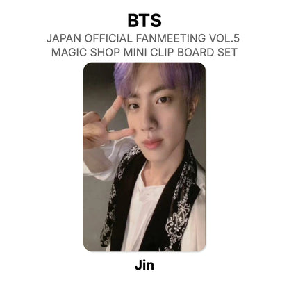 BTS JAPAN OFFICIAL FANMEETING VOL.5 MAGIC SHOP MINI CLIP BOARD SET photocard officielle