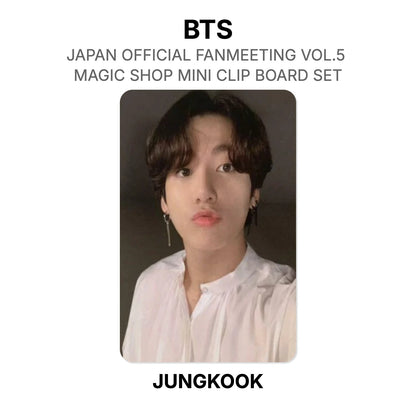 BTS JAPAN OFFICIAL FANMEETING VOL.5 MAGIC SHOP MINI CLIP BOARD SET photocard officielle