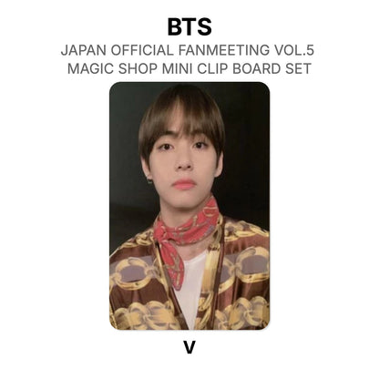 BTS JAPAN OFFICIAL FANMEETING VOL.5 MAGIC SHOP MINI CLIP BOARD SET photocard officielle