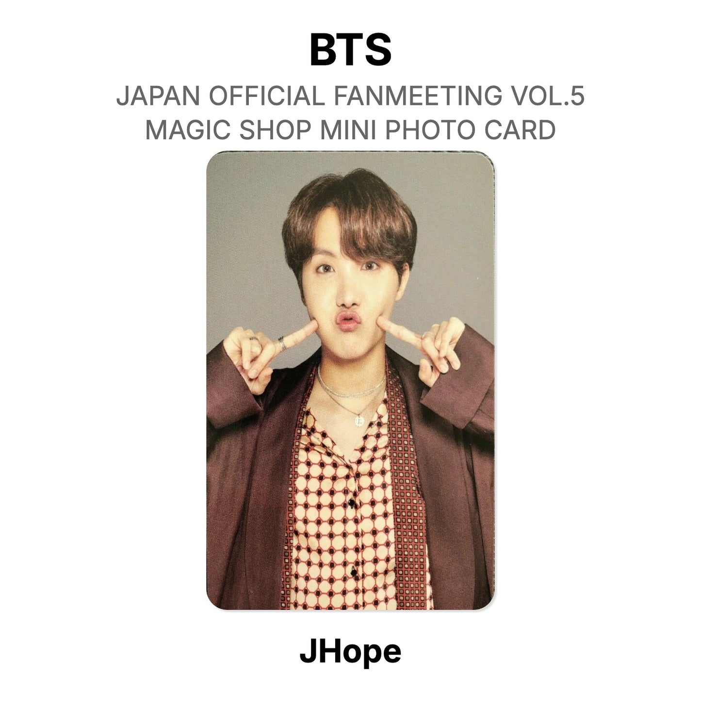 BTS JAPAN OFFICIAL FANMEETING VOL.5 MAGIC SHOP MINI PHOTO CARD Offizielle Photocard