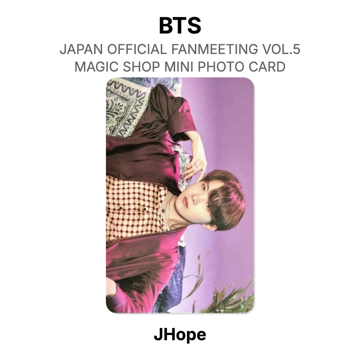 BTS JAPAN OFFICIAL FANMEETING VOL.5 MAGIC SHOP MINI PHOTO CARD Offizielle Photocard