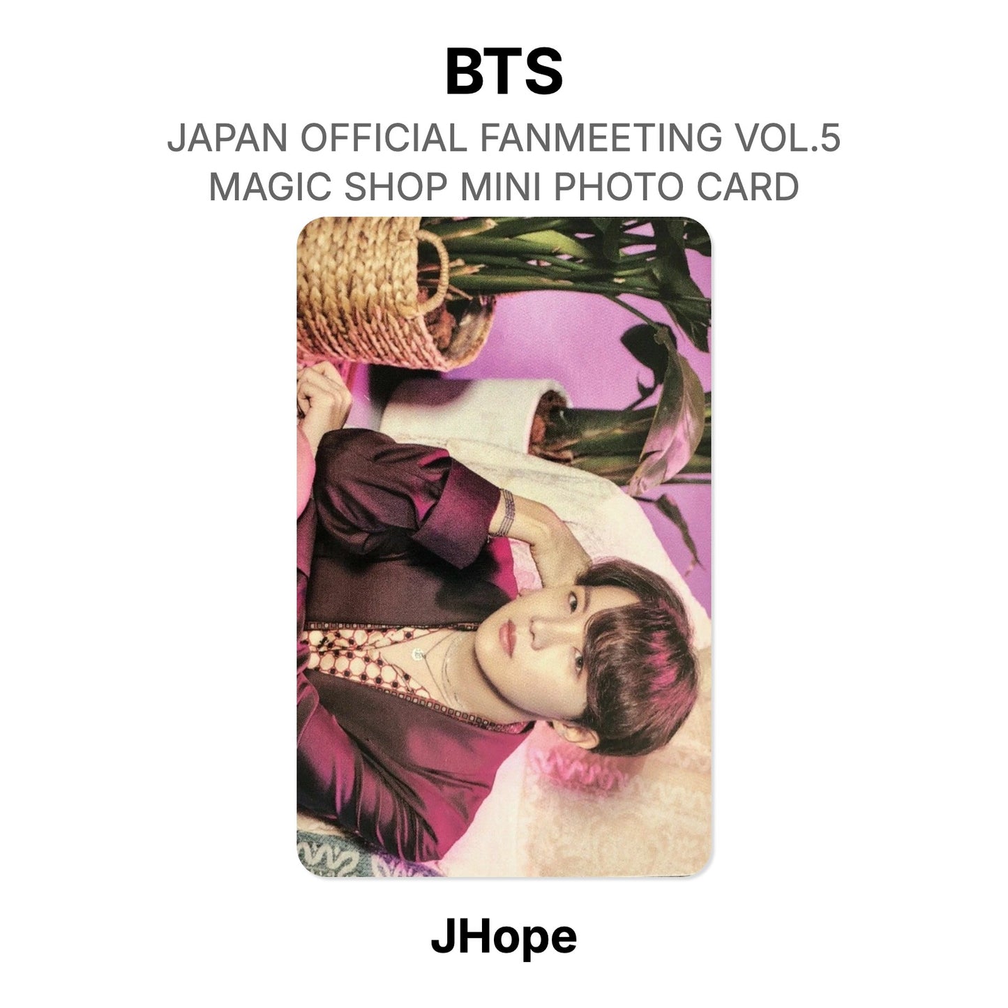 BTS JAPAN OFFICIAL FANMEETING VOL.5 MAGIC SHOP MINI PHOTO CARD Offizielle Photocard
