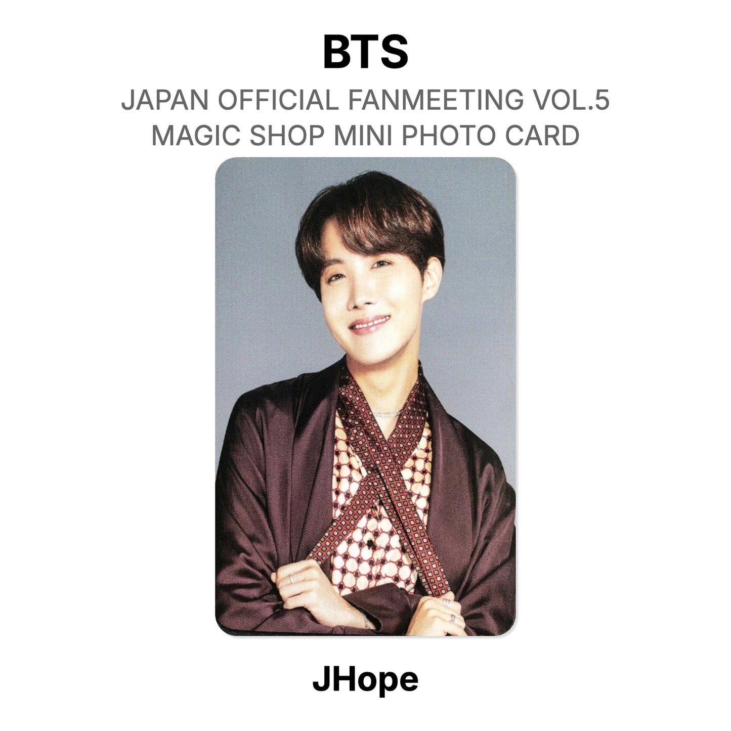 BTS JAPAN OFFICIAL FANMEETING VOL.5 MAGIC SHOP MINI PHOTO CARD Offizielle Photocard
