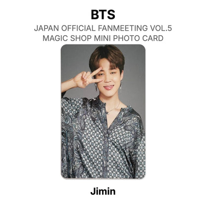 BTS JAPAN OFFICIAL FANMEETING VOL.5 MAGIC SHOP MINI PHOTO CARD Offizielle Photocard