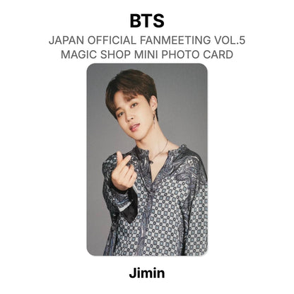 BTS JAPAN OFFICIAL FANMEETING VOL.5 MAGIC SHOP MINI PHOTO CARD Offizielle Photocard