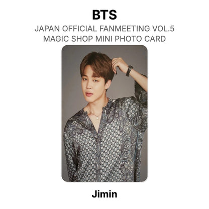 BTS JAPAN OFFICIAL FANMEETING VOL.5 MAGIC SHOP MINI PHOTO CARD Offizielle Photocard
