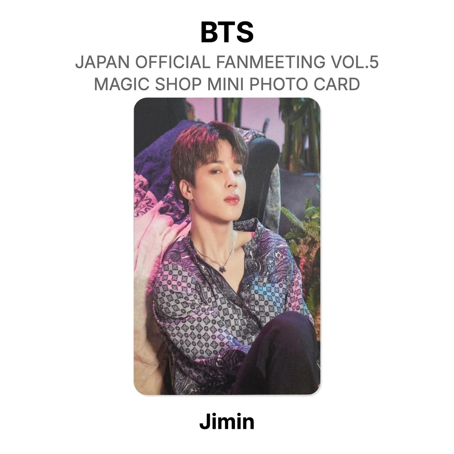 BTS JAPAN OFFICIAL FANMEETING VOL.5 MAGIC SHOP MINI PHOTO CARD Offizielle Photocard