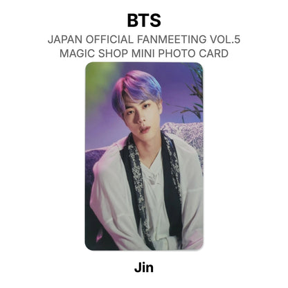 BTS JAPAN OFFICIAL FANMEETING VOL.5 MAGIC SHOP MINI PHOTO CARD Offizielle Photocard