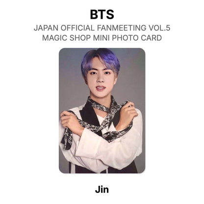 BTS JAPAN OFFICIAL FANMEETING VOL.5 MAGIC SHOP MINI PHOTO CARD Offizielle Photocard
