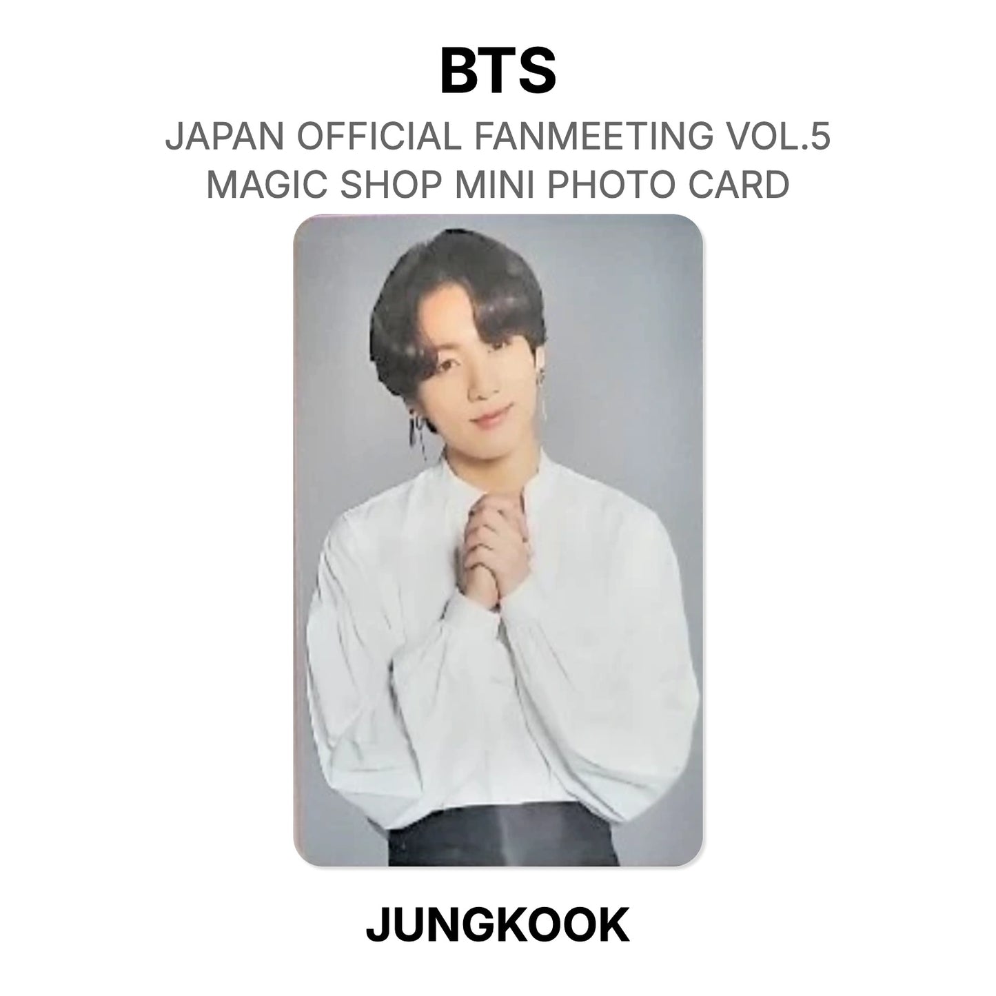 BTS JAPAN OFFICIAL FANMEETING VOL.5 MAGIC SHOP MINI PHOTO CARD Offizielle Photocard