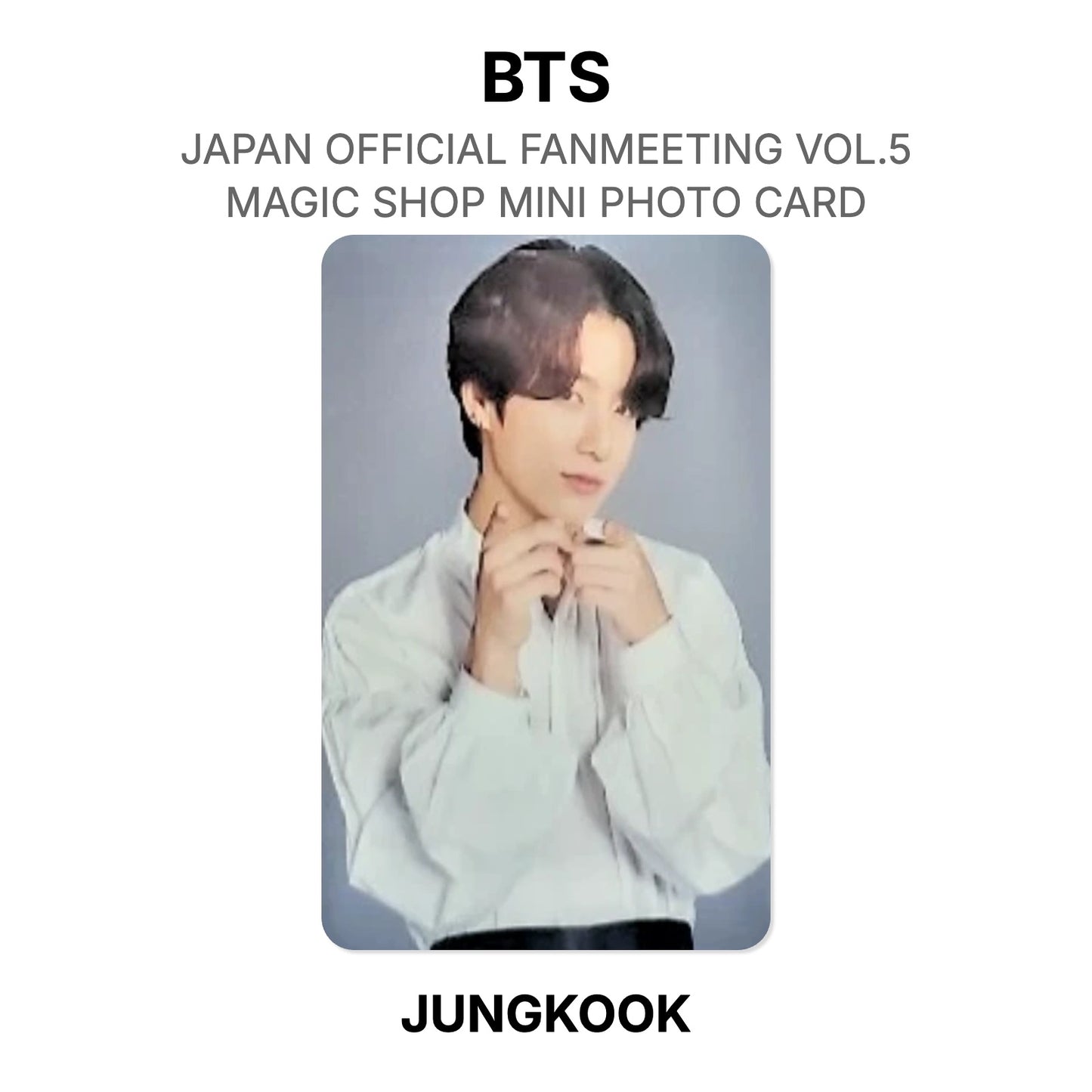 BTS JAPAN OFFICIAL FANMEETING VOL.5 MAGIC SHOP MINI PHOTO CARD Offizielle Photocard