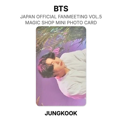 BTS JAPAN OFFICIAL FANMEETING VOL.5 MAGIC SHOP MINI PHOTO CARD Offizielle Photocard