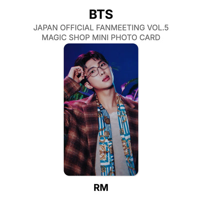 BTS JAPAN OFFICIAL FANMEETING VOL.5 MAGIC SHOP MINI PHOTO CARD Offizielle Photocard