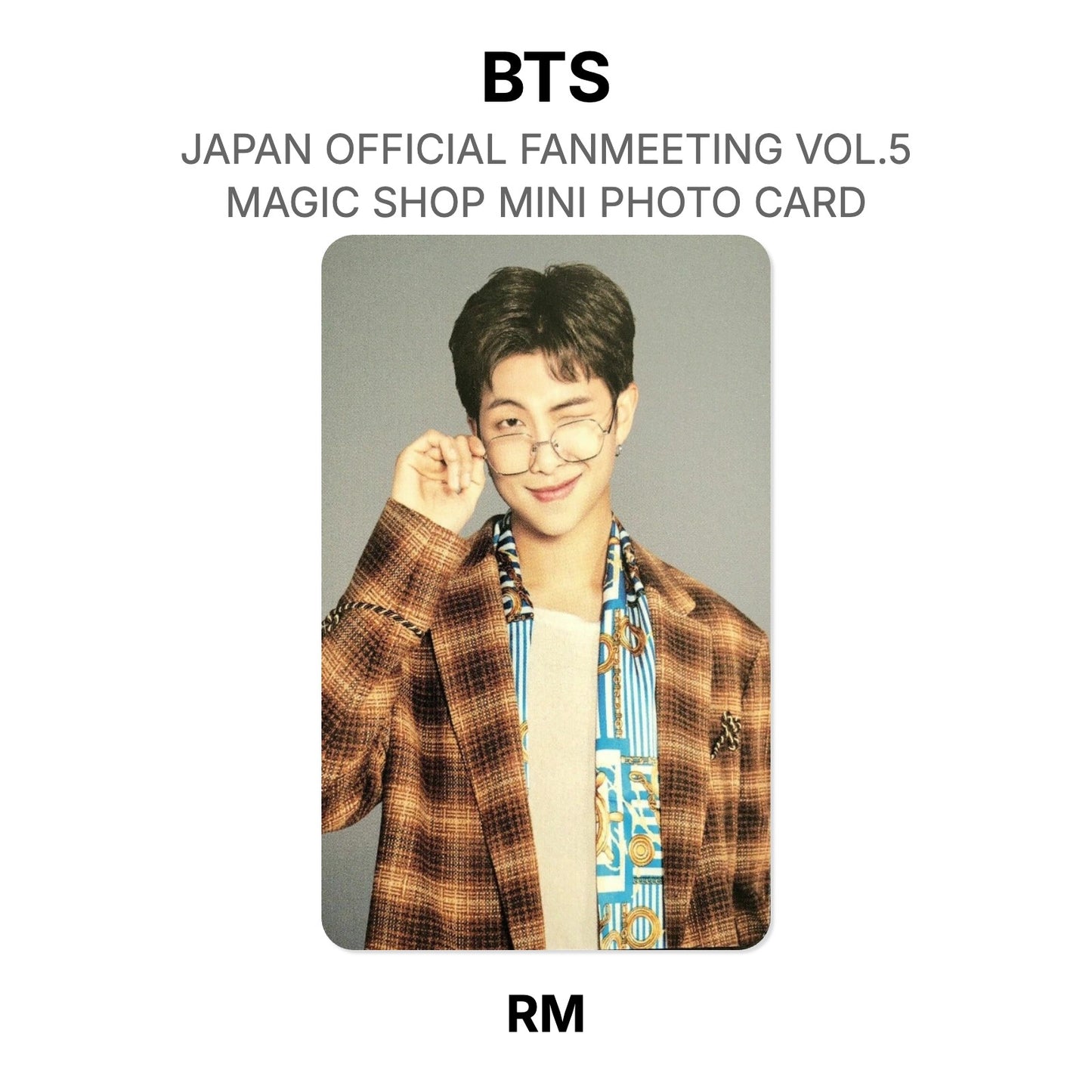 BTS JAPAN OFFICIAL FANMEETING VOL.5 MAGIC SHOP MINI PHOTO CARD Offizielle Photocard