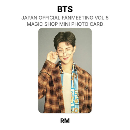 BTS JAPAN OFFICIAL FANMEETING VOL.5 MAGIC SHOP MINI PHOTO CARD Offizielle Photocard