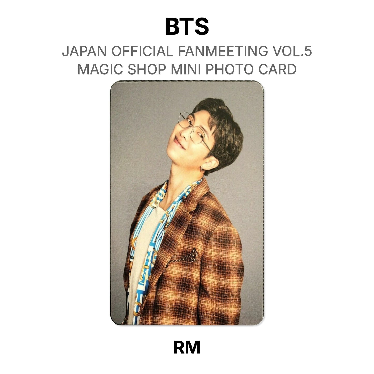 BTS JAPAN OFFICIAL FANMEETING VOL.5 MAGIC SHOP MINI PHOTO CARD Offizielle Photocard