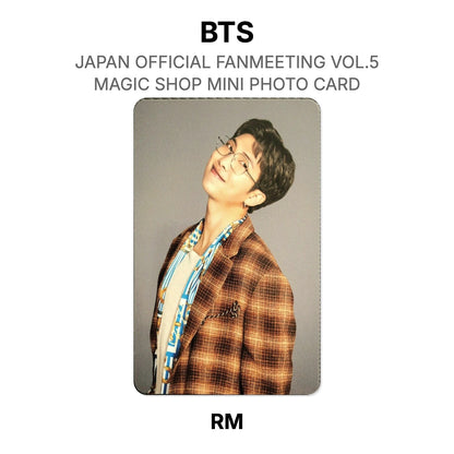 BTS JAPAN OFFICIAL FANMEETING VOL.5 MAGIC SHOP MINI PHOTO CARD Offizielle Photocard