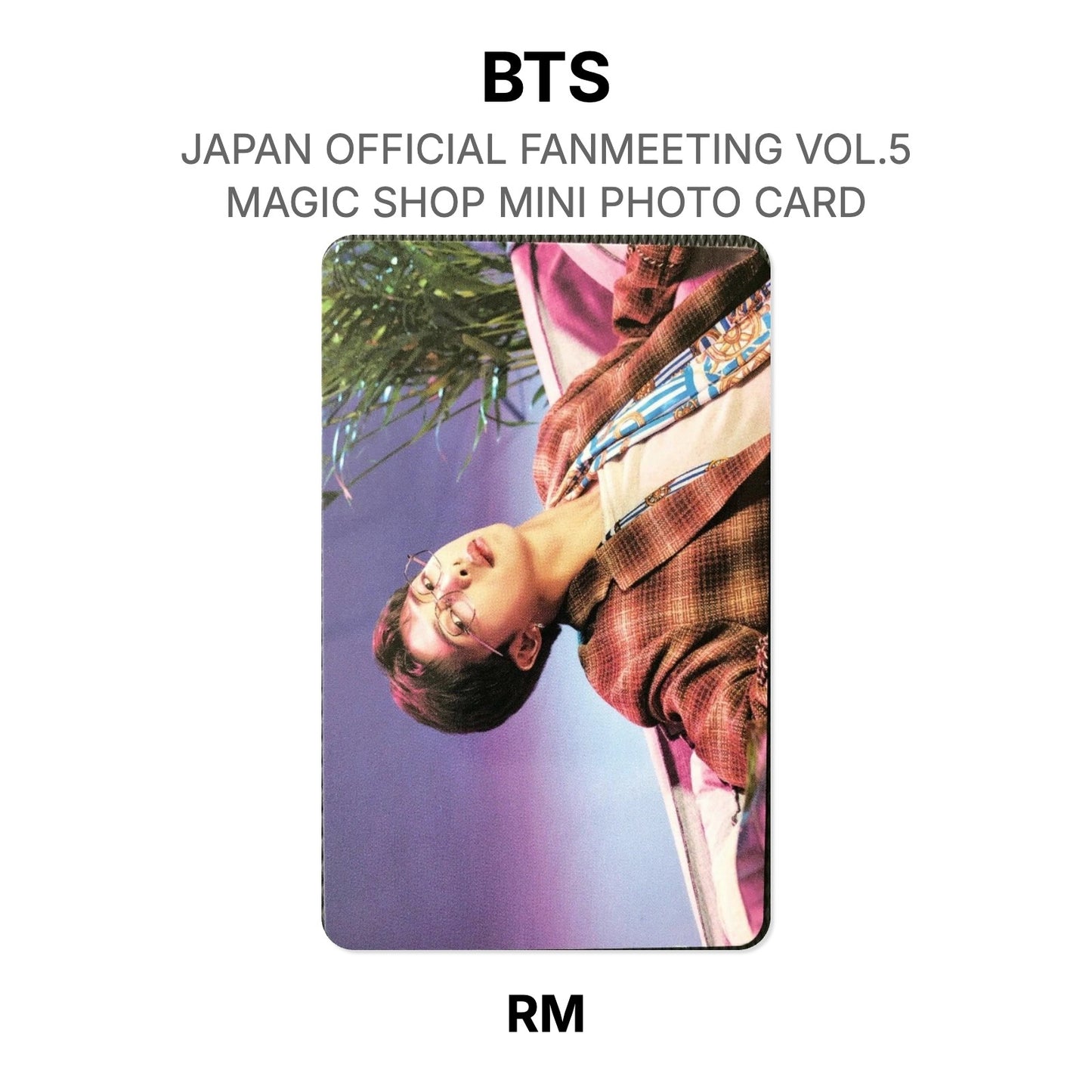 BTS JAPAN OFFICIAL FANMEETING VOL.5 MAGIC SHOP MINI PHOTO CARD Offizielle Photocard