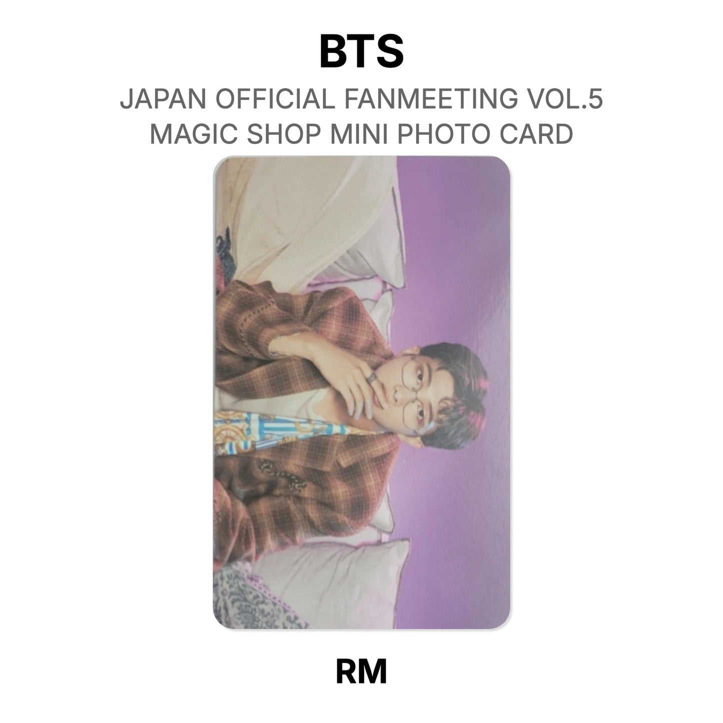 BTS JAPAN OFFICIAL FANMEETING VOL.5 MAGIC SHOP MINI PHOTO CARD Offizielle Photocard
