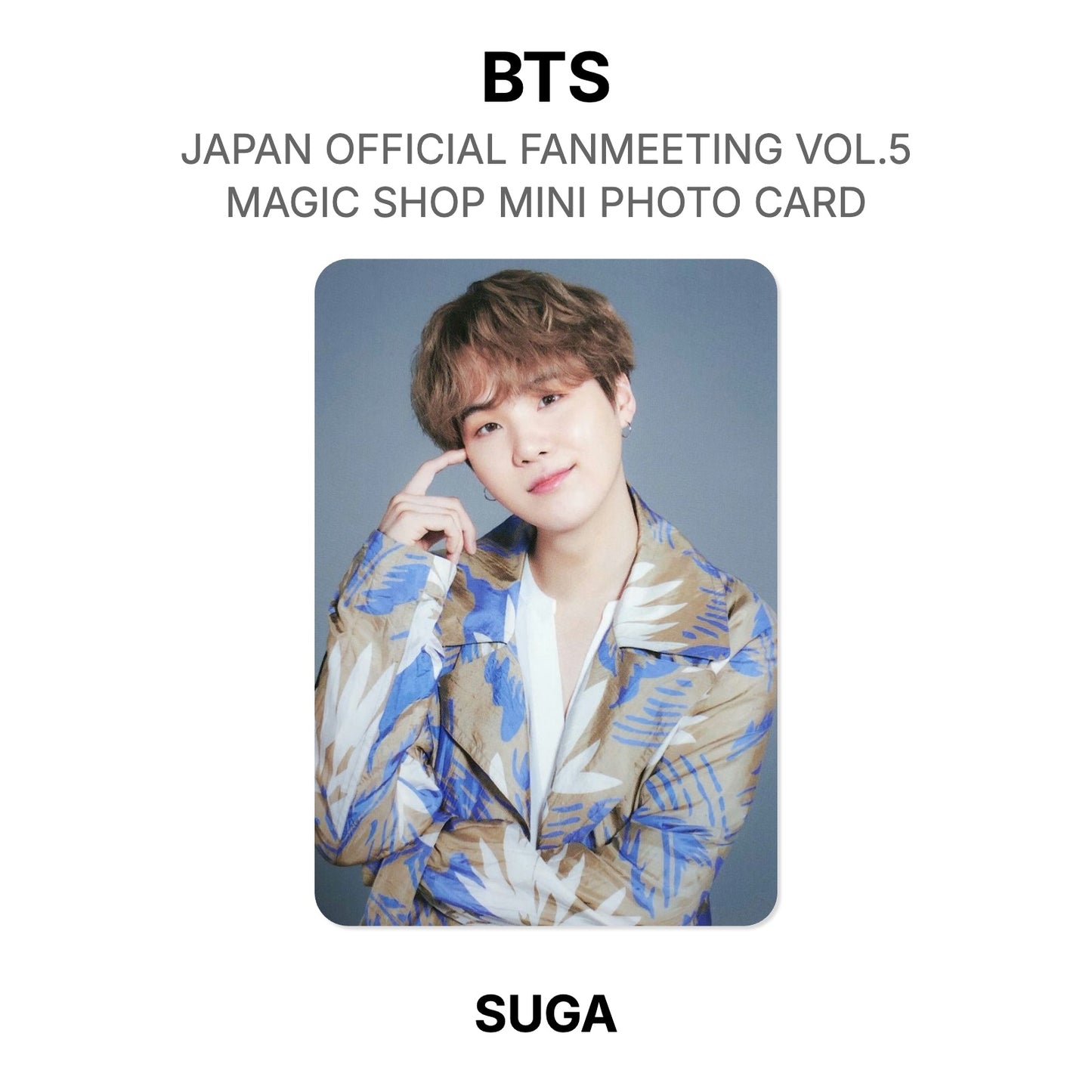 BTS JAPAN OFFICIAL FANMEETING VOL.5 MAGIC SHOP MINI PHOTO CARD Offizielle Photocard