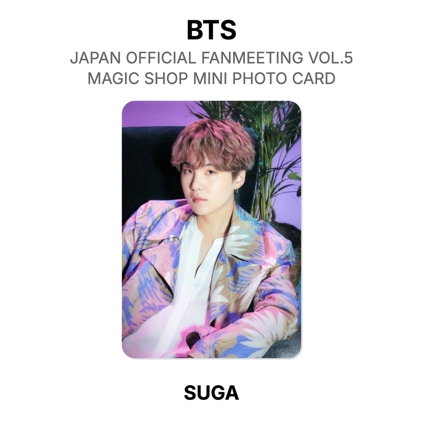 BTS JAPAN OFFICIAL FANMEETING VOL.5 MAGIC SHOP MINI PHOTO CARD Offizielle Photocard