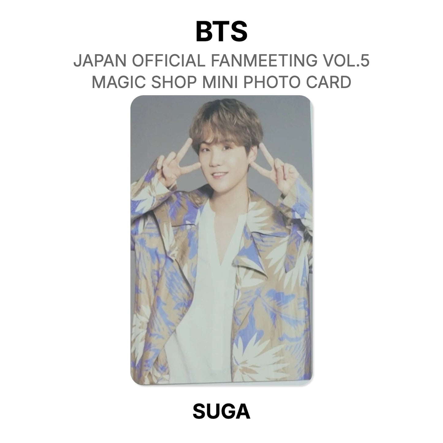 BTS JAPAN OFFICIAL FANMEETING VOL.5 MAGIC SHOP MINI PHOTO CARD Offizielle Photocard