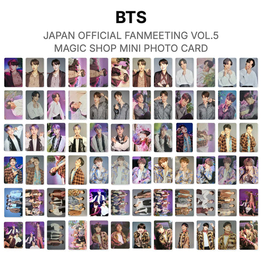 BTS JAPAN OFFICIAL FANMEETING VOL.5 MAGIC SHOP MINI PHOTO CARD photocard resmi