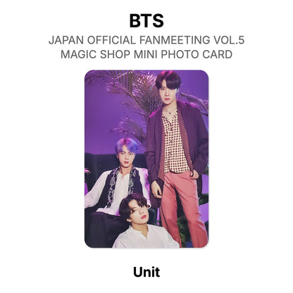 BTS JAPAN OFFICIAL FANMEETING VOL.5 MAGIC SHOP MINI PHOTO CARD Offizielle Photocard