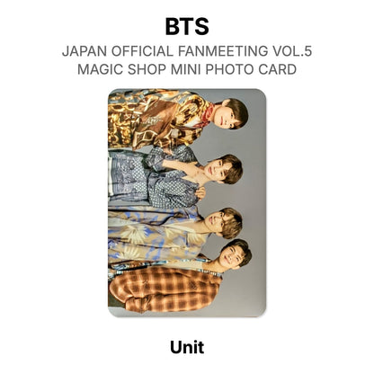 BTS JAPAN OFFICIAL FANMEETING VOL.5 MAGIC SHOP MINI PHOTO CARD Offizielle Photocard